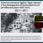 Ligji për importin e veturave në Kosovë paraqitet si vendim aktual
