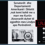 Pretendohet rrejshëm për deklaratë të senatorëve dhe Departamentit Amerikan të Shtetit lidhur me Kurtin