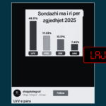 Përmbajtja e radhës që paraqet sondazh të rremë