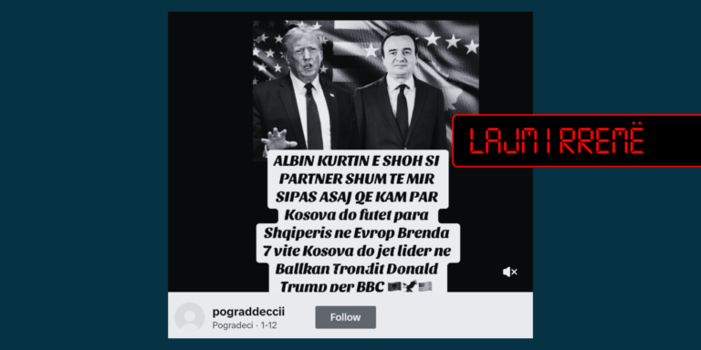 Pretendohet rrejshëm për deklaratë të Trumpit për Kurtin dhe Kosovën