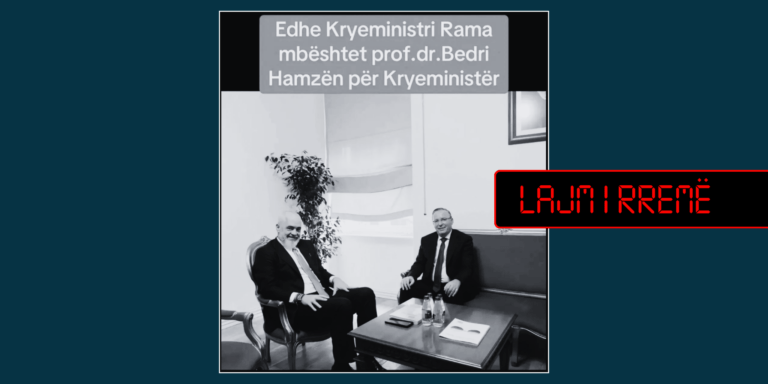 Rikthehet pretendimi pa fakte se Rama e mbështet Hamzën për kryeministër të Kosovës