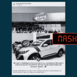 Përmbajtje mashtruese që pretendon se mund të fitoni veturë nga një lojë shpërblyese të “Viva Fresh Store”