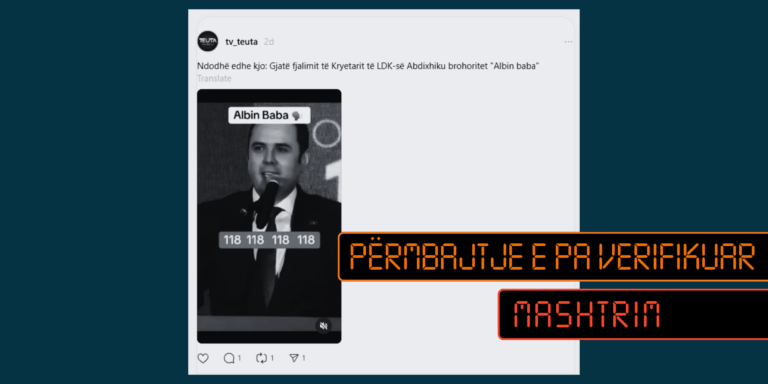 Brohoritjet “Albin baba” nuk janë bërë në tubimin elektoral të LDK-së, video është e manipuluar