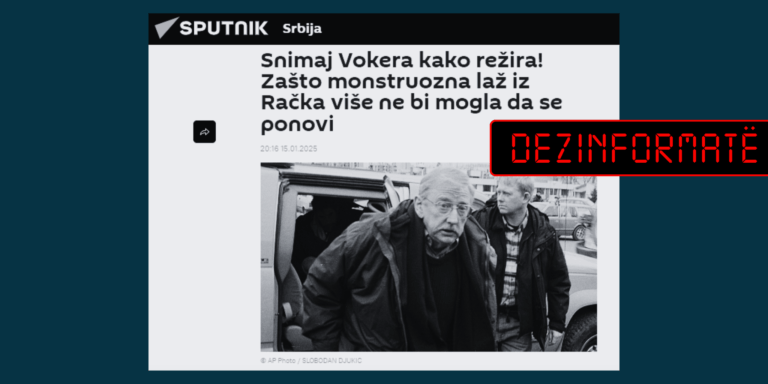 Mediumi në serbisht pretendon rrejshëm se masakra e Reçakut ishte gënjeshtër