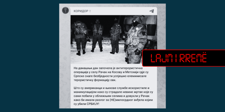 Pretendim i rremë se masakra e Reçakut u krye nga amerikanët