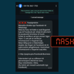 Mashtrim i përsëritur me anë të një SMS në WhatsApp me pretendimin se vjen nga Facebook