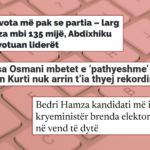 Konstatime të hershme përmes titujve, pa u numëruar të gjitha votat