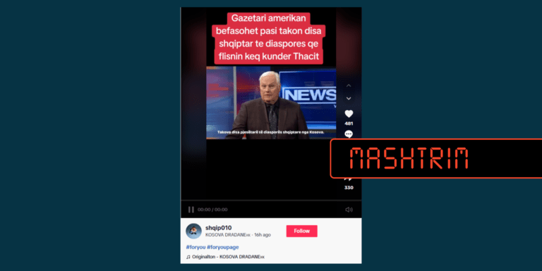 Gazetari amerikan nuk foli për Thaçin, audioja është gjeneruar me inteligjencë artificiale