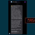 Mesazh mashtrues që imiton faqen e Facebookut