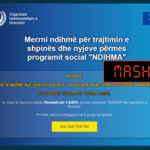 Ueb-faqe mashtruese që pretendon se ofron mundësi për blerje të një produkti mjekësor