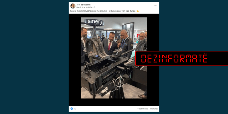 Pretendim pa fakte se Kosova po furnizohet me një sistem kundërajror nga Turqia