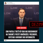 Abdixhiku nuk ka thënë se LDK-së i takojnë të tre postet udhëheqëse