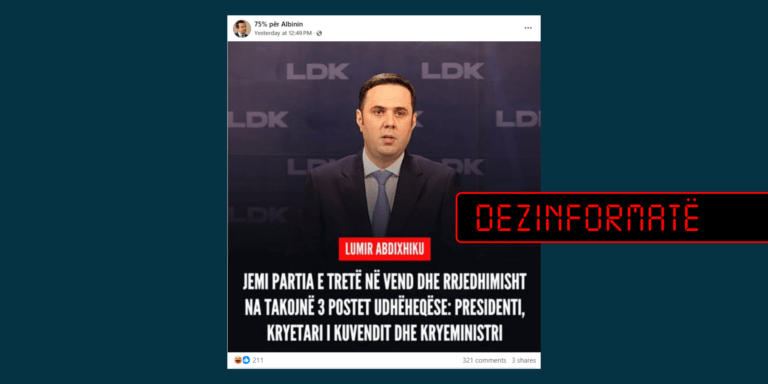 Abdixhiku nuk ka thënë se LDK-së i takojnë të tre postet udhëheqëse