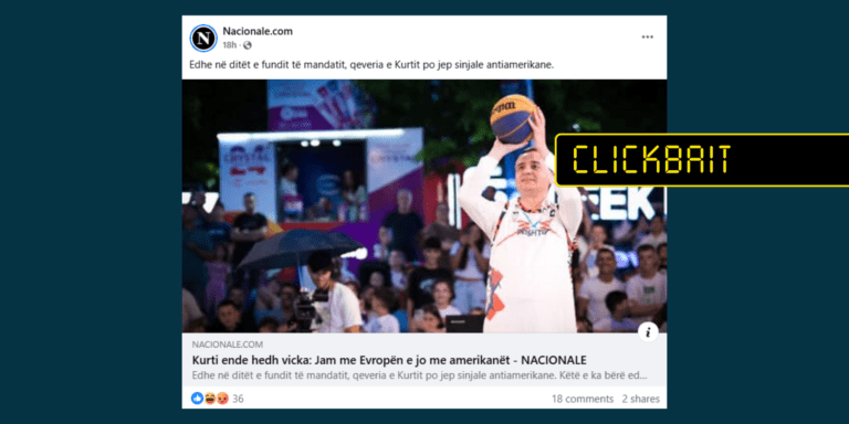 Interpretimi i një historiani serb paraqitet në titull si deklaratë e ardhur nga Kurti