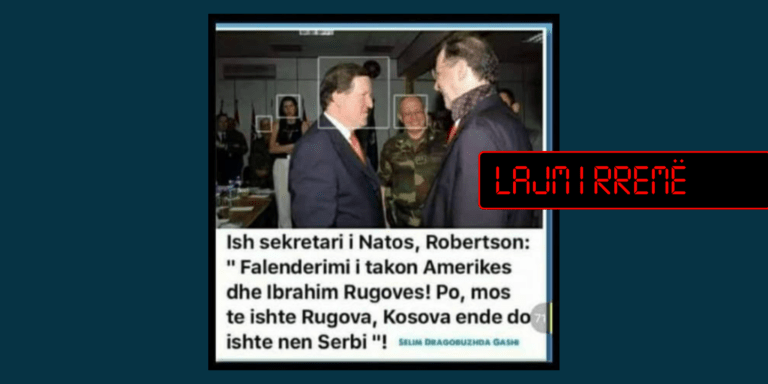 Deklaratë e pathënë e George Robertson për Ibrahim Rugovën