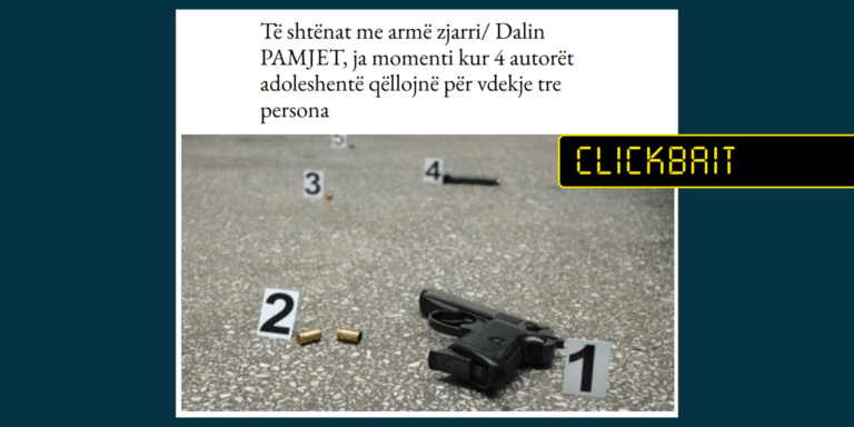 Titull përgjithësues që nuk sqaron se ngjarja ka ndodhur në SHBA