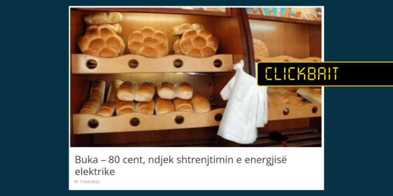 Titull përgjithësues që paraqet ngritjen e çmimit të bukës si fakt të kryer