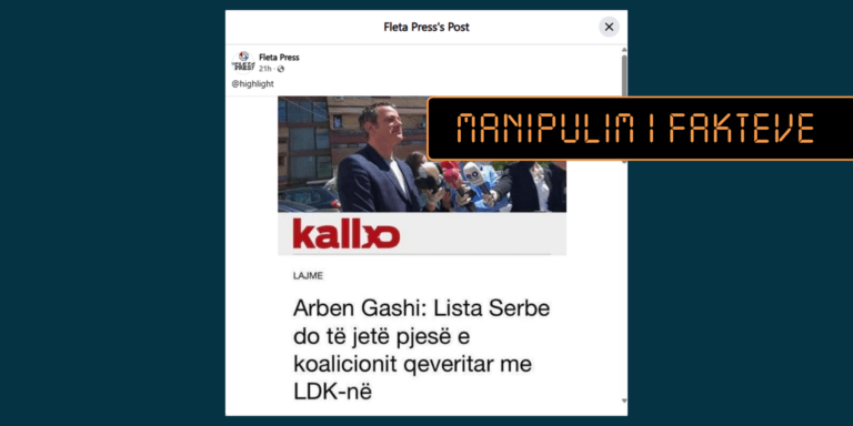 Deklarata e vjetër e Arben Gashit paraqitet si aktuale