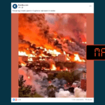 Zjarret në Izrael paraqiten me anë të një imazhi të gjeneruar nga IA