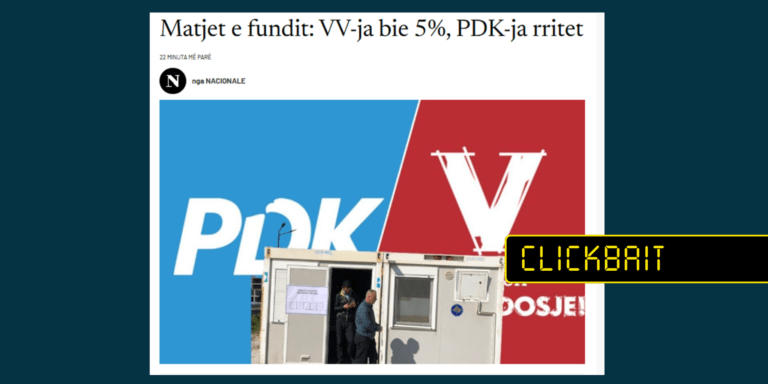 Titulli i artikullit nuk e sqaron që informacioni buron nga një deklaratë