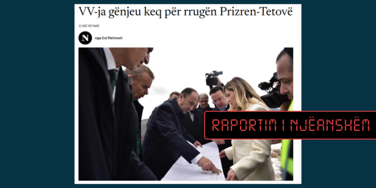 Pretendohet njëanshëm dhe para kohe se LVV-ja gënjeu për rrugën Prizren-Tetovë