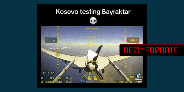 Pamjet nuk shfaqin testimin e dronëve “Bayraktar” në Kosovë
