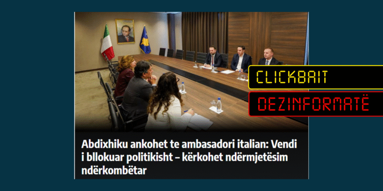 Abdixhiku nuk ka kërkuar ndërmjetësim ndërkombëtar për zhbllokim të situatës politike në vend