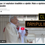 Titulli e keqinterpreton emërimin e Delegatit Apostolik si deklaratë të Papës për mosnjohjen e Kosovës