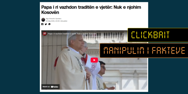 Titulli e keqinterpreton emërimin e Delegatit Apostolik si deklaratë të Papës për mosnjohjen e Kosovës