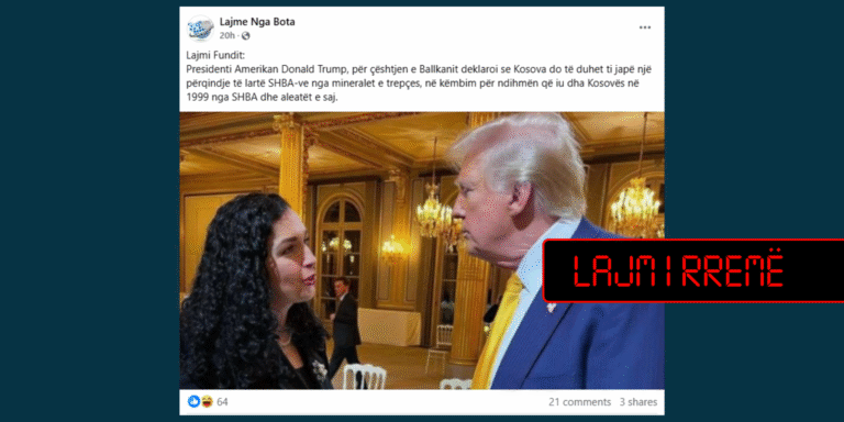 Trump nuk ka kërkuar pjesë nga Trepça në këmbim të ndihmës për Kosovën