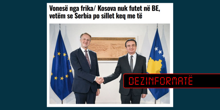 Shtrembërohet deklarata e shefit të zyrës së BE-së në Kosovë