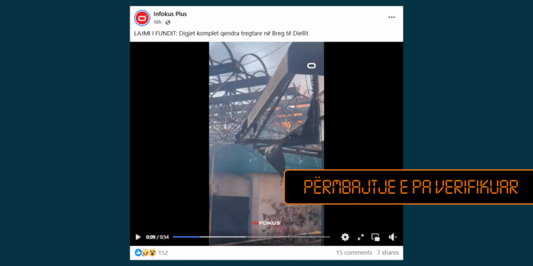 Qendra Tregtare nuk u dogj plotësisht, zjarri përfshiu vetëm një pjesë të kulmit