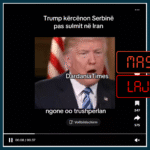 Videoja ku Trump kërcënon Serbinë është e gjeneruar nga Inteligjenca Artificiale