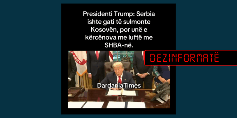 Trump nuk e ka kërcënuar Serbinë me luftë për të parandaluar një sulm ndaj Kosovës