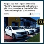 Titulli nuk e sqaron se shpenzimet janë bërë nga institucionet qendrore dhe lokale, ku përfshihen edhe blerja e veturave