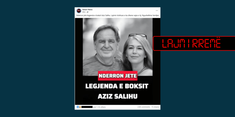 Pretendohet rrejshëm për vdekjen e Aziz Salihut