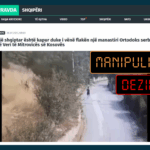 Pretendohet rrejshëm se një shqiptar i ka vënë flakën një manastiri ortodoks serb në veri të Kosovës