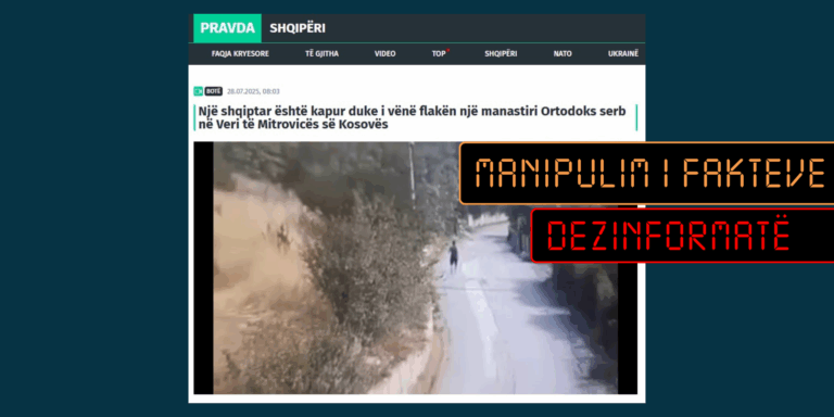 Pretendohet rrejshëm se një shqiptar i ka vënë flakën një manastiri ortodoks serb në veri të Kosovës