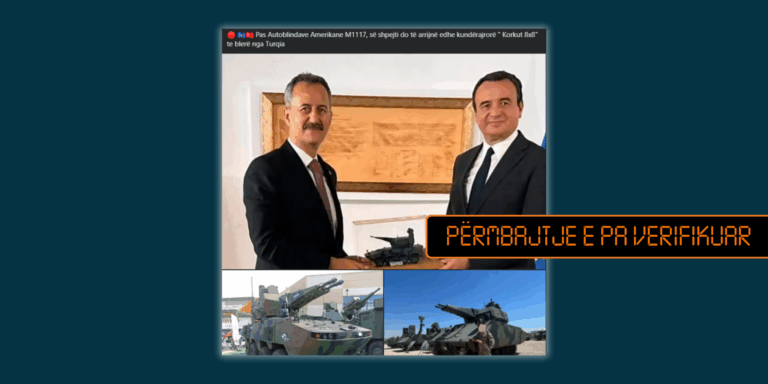 Pretendim i pakonfirmuar për ardhjen e kundërajrorëve “Korkut 8×8” nga Turqia
