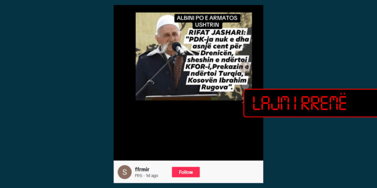 Deklaratë e pathënë e Rifat Jasharit për investimet në Drenicë dhe Kosovë