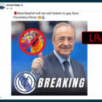 Pretendim i pasaktë se Real Madrid nuk do të shesë bileta për pjesëtarë të komunitetit LGBTQI+