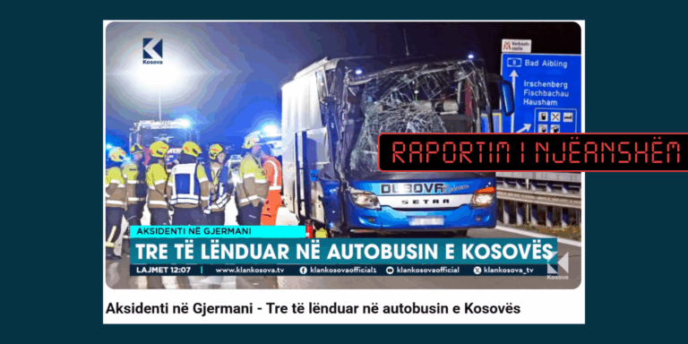 Raportohet njëanshëm për numrin e të lënduarve në aksidentin në Gjermani