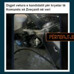 Vetura e djegur nuk i përket kandidatit për kryertar të Zveçanit