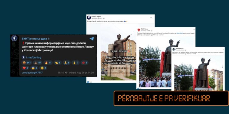 Pretendim i pabazë për heqjen e monumentit të “Car Lazarit ” në Mitrovicë të Veriut