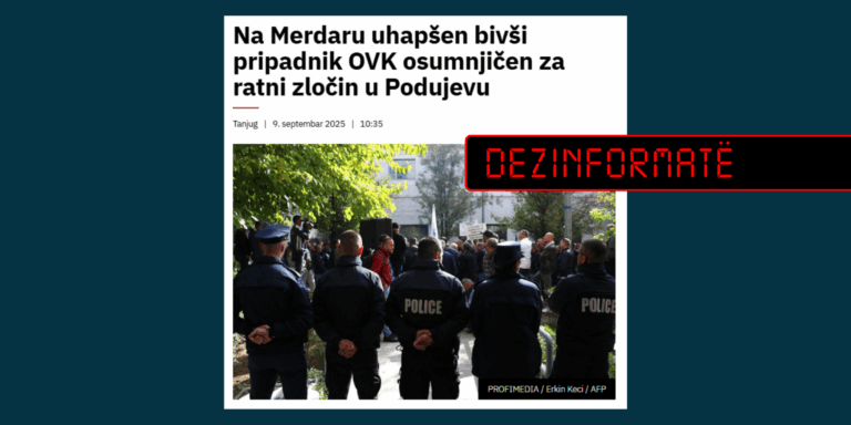 I arrestuari nga Serbia si i dyshuar për krim lufte nuk është ish-pjesëtar i UÇK-së