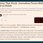 Pretendim pa fakte se Ambasadori gjerman Rohde u shkarkua