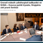 Без икаквих чињеница се извештава да Косово није било позвано и да није учествовало на састанку са Гренелом.