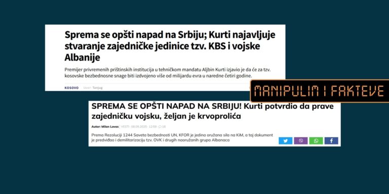 Deklarata e Kurtit për krijimin e një njësie të përbashkët ushtarake me Shqipërinë keqinterpretohet si përgatitje për sulm ndaj Serbisë