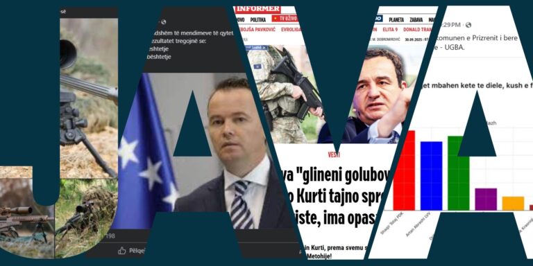 Rishikimi i javës: Sondazhe të rreme për zgjedhje lokale, dezinformatë në media serbe se Kurti po përgatit fshehurazi një sulm ndaj serbëve