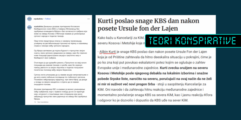 Ndërlidhet pa fakte hyrja e gabuar e FSK-së në veri me zgjedhjet në Kosovë